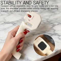 Pull-Through Knife Sharpener W/ 2 Stages Coarse & Fine Sharpening Tool Kitchen