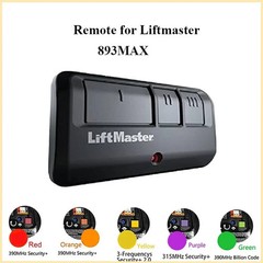 2 Pack 893MAX LiftMaster 3 Button Remote Control Garage Door Opener
