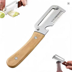 2 in 1 Durable Stainless Steel Peeler For Peeling Slicing Fruits Vegetables Peel