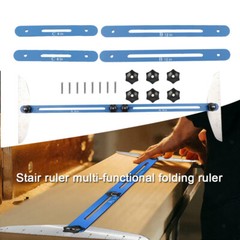 Stair Tread Template Tool 11″-60″ Adjustable Length Stair Measuring Tread Jig