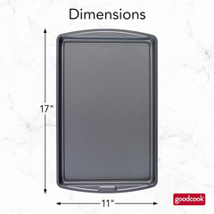 Everyday Nonstick Steel Baking Sheet, 17 X 11-Inch, Gray