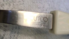 CUTCO Stainless 17KA Pearl White Handle Glossy Spoon 12.5 In