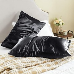 Satin Standard Size Bedroom Pillowcases | Set of 2 | Buyer’s Choice