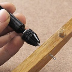 26 Pcs Mini Micro Drill Hand Bits Set Small Manual Keyless Chuck Pin Vise Rotary