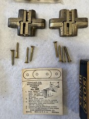 Soss Invisible Hinges 1 Set No. 208 And 1 Set No. 204 Both Unused