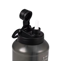Reusable 64oz Water Bottle with 2 in 1 Straw and Chug Lid Lightweight