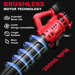 Brushless Leaf Blower For Milwaukee M18 Battery Cordless Snow Blower-Bare Tool.