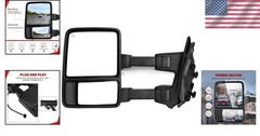 Towing Mirrors Ford F250 F350 F450 F550 2008-2016 Power Extension Black Left …