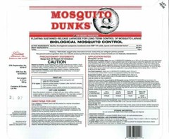 Summit Mosquito Dunks 20 Pack of Dunks Bactimous Briquetts 111-5