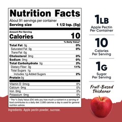 Nutricost Pantry Apple Pectin Powder (1 LB) – Bulk Pectin for Jams & Jellys