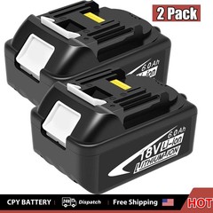 2 PACK 6.0AH Lithium Battery Replace For Makita 18V BL1830 BL1850 BL1860 BL1860B