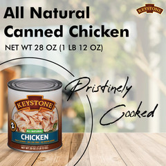 Keystone All Natural Chicken Canned -28 oz ,Free Shipping