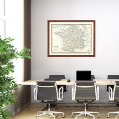 Old Map of France 1893 – Vintage France Art Wall Decor