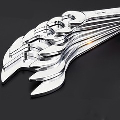 Ultra-thin Double Open End Wrench High Carbon Steel Slim Spanner 3mm Thickness