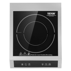Commercial Electric Induction Cooktop 1800W Countertop Burner 9 Temp Levels