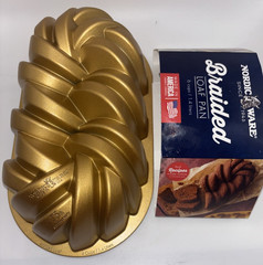 Nordic Ware 75th Anniversary Braided Loaf Pan, 6 cups / 1 .4 liters Made in USA