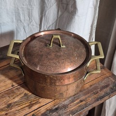 Paul Revere 1801 Copper Stockpot w/ Lid, 8 Qt, Gas/Electric