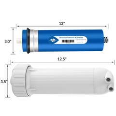 36/50/75/100/150/400/500/600 GPD Reverse Osmosis RO Membrane Water Filter 2″ 3″