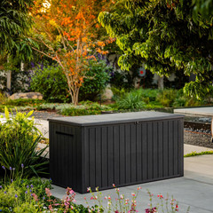 Keter 170 Gal. Resin Deck Box Large Indoor/Outdoor Storage Free Shipping