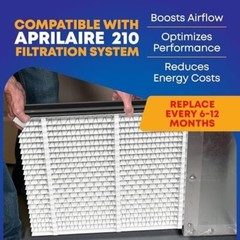 FilterLux Replacement Filters Compatible With AprilAire 210 (2 Pack)