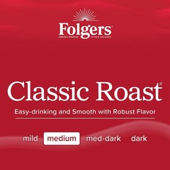 (2 pack) Folgers Classic Roast Ground Coffee, Medium Roast, 40.3 oz Canister