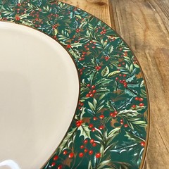 POTTERY BARN 12 DAYS OF CHRISTMAS STONEWARE CHARGER PLATE 14″ RARE!!