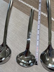 Williams-Sonoma Stainless Steel Serving Lot Of 3 Ladles