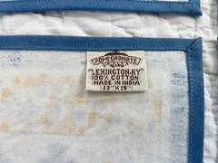 x4 NWT Pomegranate Provence Placemats Blue Yellow Block Print Cotton India 13×19