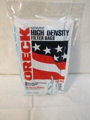 9 Pack ORECK XL Commercial Vacuum Bags / Filter Bags PK80009 XL Upright Vacuum