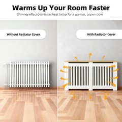 Radiator Cover Cabinet Decorative Heater Protector for Home Childproof Baseboard