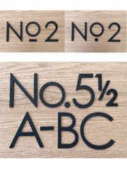 8 inch Modern House Address Numbers Letters, color choices