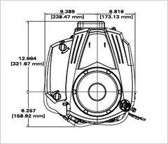 Briggs and Stratton 33S877-0019-G1 Professional Series 19 HP 540cc Vertical