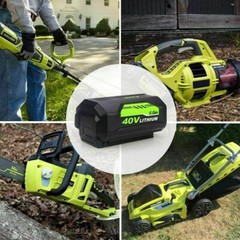 For Ryobi OP40602 40V 6Ah High Capacity HP Lithium Battery With LED OP4050