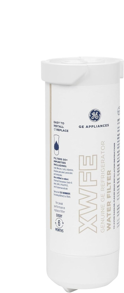 GE XWFE Genuine Refrigerator Water Filter – Reduces Lead, 50+ Impurities