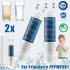 2pack For Frigidaire PWF-1 FPPWFU01 Refrigerator PurePour Water Ice Filter White