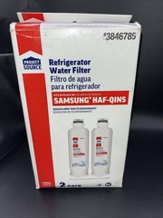 *NEW* Project Source Samsung HAF-QINS 3846785 Refrigerator Water Filter 2 Pack