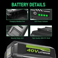 For RYOBI 40V 8 Ah Lithium-Ion High Capacity Battery OP40404 OP4050A OP4015 Lots
