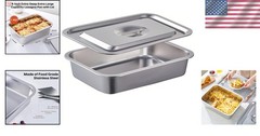 Lasagna Baking Pan with Lid 11×14 Inch Extra Deep 7.4QT Stainless Steel Oven …