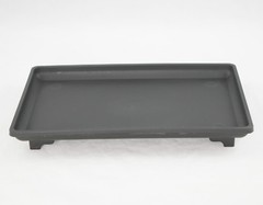 1 Rectangular Black Plastic Humidity/Drip Tray for Bonsai Tree 9″x 6″x 1″