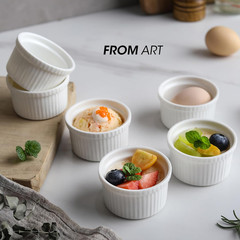 Ramekins 8 Oz Oven Safe – Baking Bowls Set of 6, Ceramic Creme Brulee Ramekins,