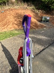 PERFECT Dyson DC07 Original Bagless Upright Vacuum + HEPA PURPLE RED SERVICED
