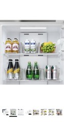 12 Pack Clear Plastic Storage Bins with Handles, BPA Free, 10.3×7.3×4.7in, Blac…