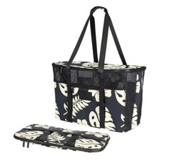 Aloha Collection CleverMade Collapsible Beach Tote Bag Fold Flat Mesh Travel
