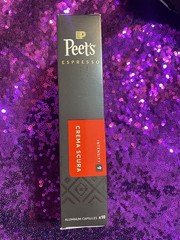 89 Peet’s Coffee Espresso Capsules Crema Scura Intensity 9 Medium Roast SEPT2026