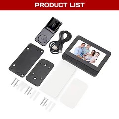 2.4G Wireless Smart Visual Intercom Video Doorbell Camera Monitor for Home US