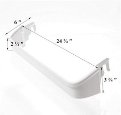 240338001 Door ( Top ) Bin Shelf for Frigidaire or Kenmore Refrigerator