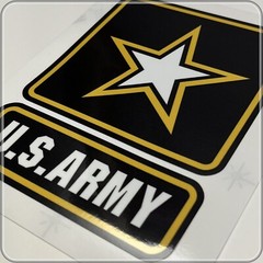 US ARMY Logo Laminated & Masked Stickers Choose from 3″, 4″, 5″, 6″ or 7″ Tall