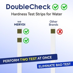 Water Hardness Test Kit – Quick and Accurate Water Hardness Test Strips – Hard