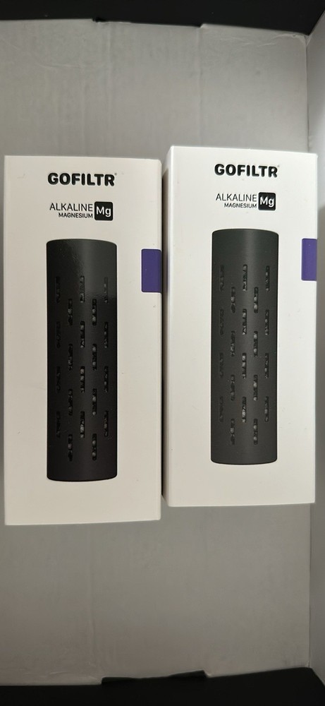 GOFILTR Alkaline Magnesium Mg Water Filter, Chlorine Taste & Odor, 2-Pack