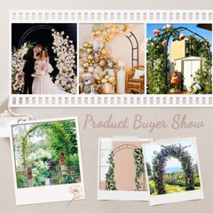 2.4M Wedding Arch Metal Garden Arch Garden Arbor Trellis For Climbing Plants